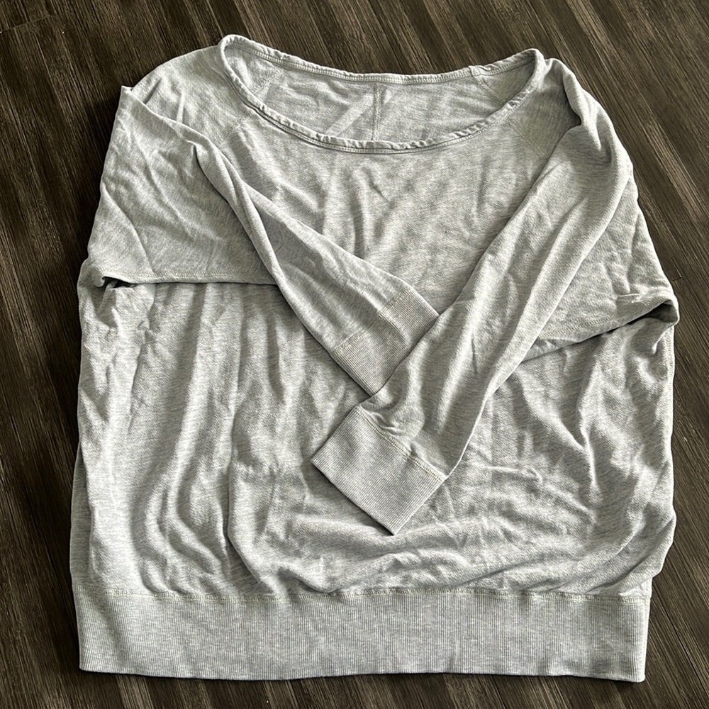 ALO wide neck 3/4 sleeve sweatshirt